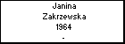 Janina Zakrzewska