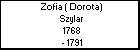 Zofia ( Dorota) Szylar