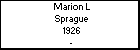 Marion L Sprague