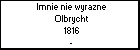 Imnie nie wyrazne Olbrycht