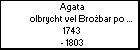 Agata olbrycht vel Brobar po mu