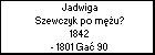 Jadwiga Szewczyk po mu?