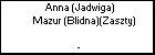 Anna (Jadwiga) Mazur (Blidna)(Zaszty)