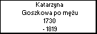 Katarzyna Goszkowa po mu