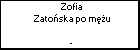 Zofia Zatoska po mu