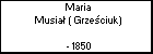 Maria Musia ( Grzeciuk)